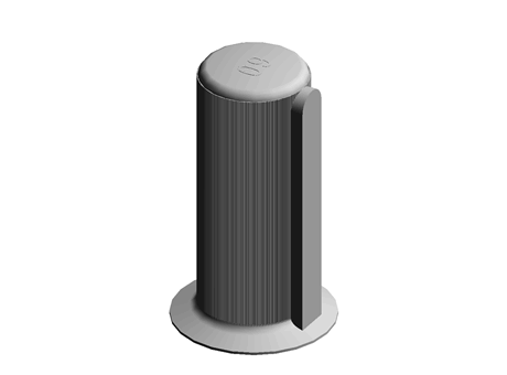Driveshaft Protection Cap 60.0 mm (DIA) Yellow