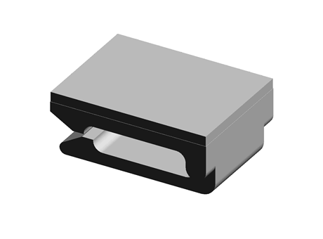 Cable Clip Adhesive 12.7 mm 9.5 mm PA Natural