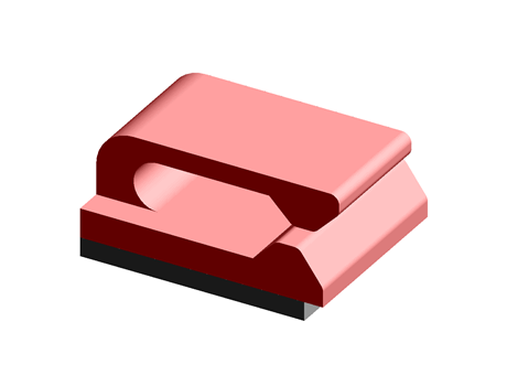 Cable Clip Adhesive 13.0 mm 9.7 mm PA Natural