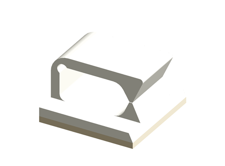 Cable Clip Adhesive 16.0 mm 15.8 mm PA Natural