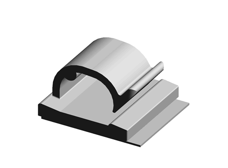 Cable Clip Adhesive 19.0 mm 19.0 mm PA Natural