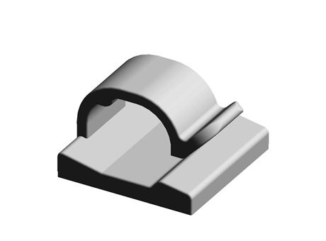 Cable Clip Adhesive 19.1 mm 19.1 mm PA Natural