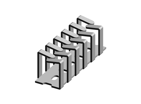 Cable Duct Adhesive 500.0 mm UL94 V-2 PP Grey