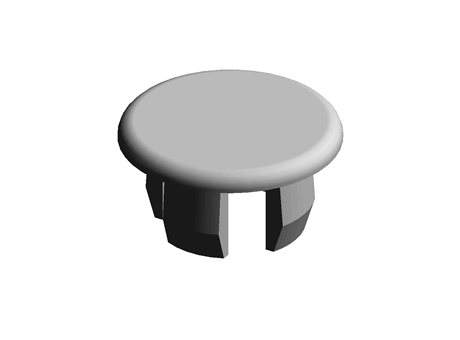 Sheet Cover Cap 10.0 mm 14.0 mm White PA66