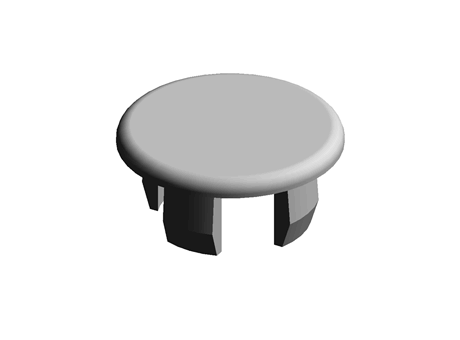 Sheet Cover Cap 12.0 mm 16.0 mm Grey PA66