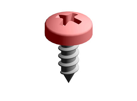 Sheet Metal Screw Crossed Drive 3.5 mm 9.5 mm PPA