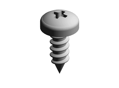 Sheet Metal Screw Crossed Drive 4.8 mm 13.0 mm PPA