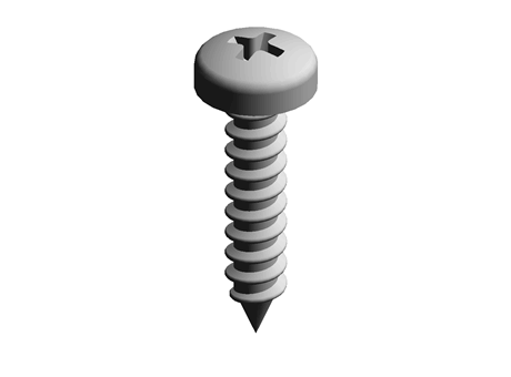 Sheet Metal Screw Crossed Drive 4.8 mm 22.0 mm PPA
