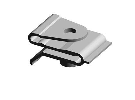 Sheet Edge Insert 33.0 mm (L) PA Black