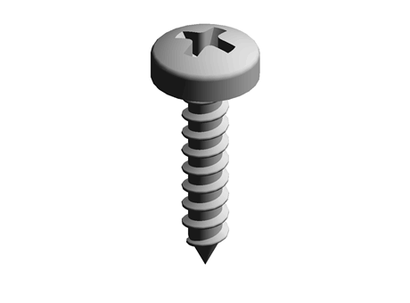 Sheet Metal Screw Crossed Drive 3.5 mm 16.0 mm PPA