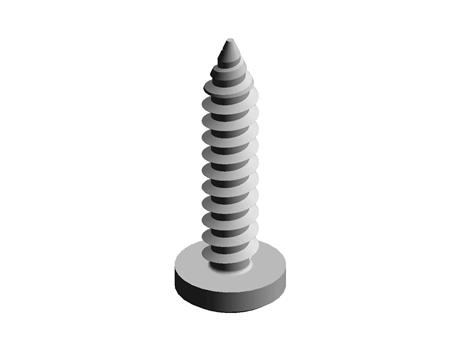 Sheet Metal Screw Crossed Drive 4.2 mm 19.0 mm Steel