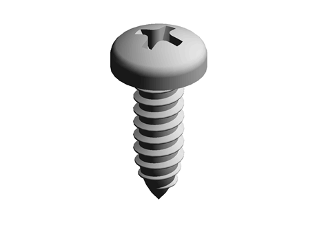 Sheet Metal Screw Crossed Drive 6.3 mm 19.0 mm PPA