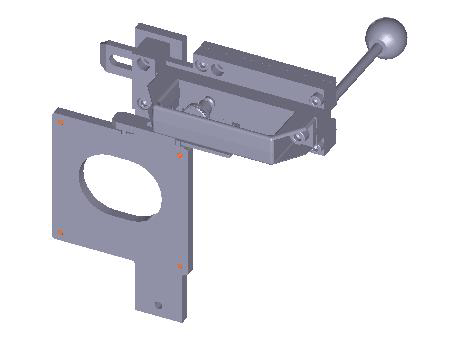 Bolt TZ-AF for doors hinged on the right
