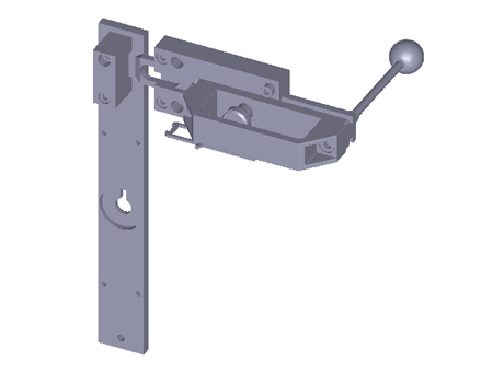 Bolt STP-AF for right hinged doors with escape release