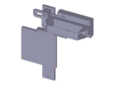 Bolt TZ-A for doors hinged on the right