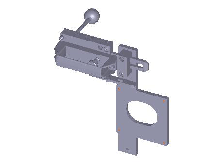 Bolt TZ-CF for doors hinged on the left