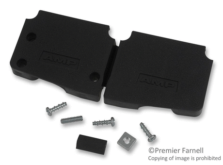 D Sub Backshell, AMPLIMITE HDP Metal Shell Series, DD, 45-¦, 180-¦, Thermoplastic Body