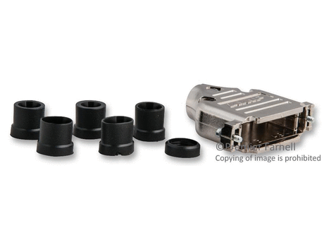 D Sub Backshell, AMPLIMITE Series, DB, 180-¦, Thermoplastic Body
