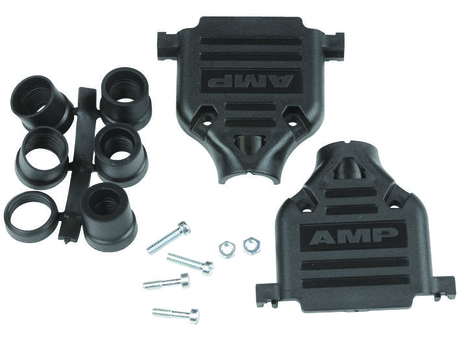 D Sub Backshell, AMPLIMITE Series, DB, 180-¦, ABS (Acrylonitrile Butadiene Styrene) Body
