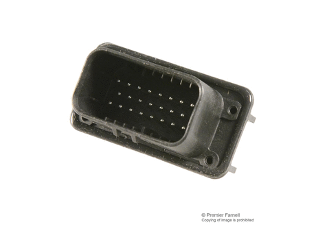 Rectangular Power Connector, AMPSEAL Series, Through Hole, Plug, 23 Contacts, 4 mm, Pin