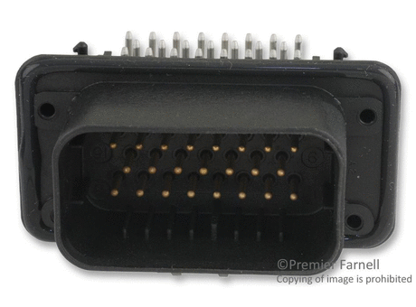 Rectangular Power Connector, AMPSEAL Series, Through Hole, Header, 14 Contacts, 2 mm, Pin