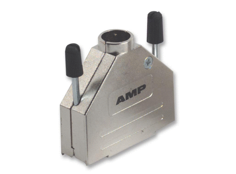 D Sub Backshell, ADK Series, DC, 180Â°, Zinc Body