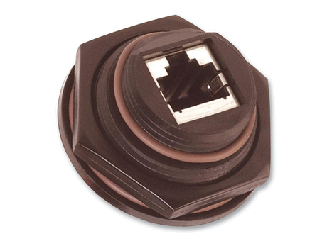 Sealed Ethernet, 8 Contact, Receptacle, RJ45, PCB Mount
