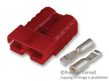 Rectangular Power Connector, Cable, Power 50 Series, Crimp, Plug, Receptacle, 2 Contacts