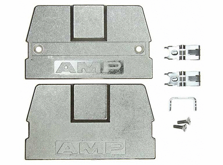 D Sub Backshell, AMPLIMITE 0.050 Series, 180Â°, Zinc Body