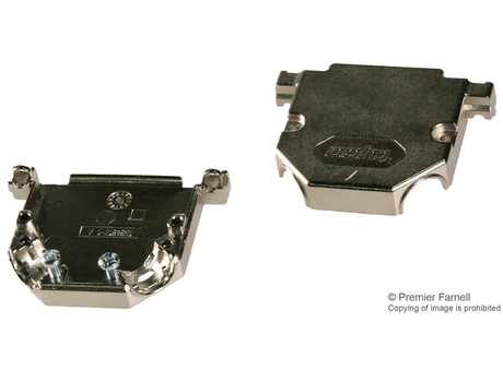 D Sub Backshell, AMPLIMITE HD-20 Series, DB, 45-¦, Zinc Body