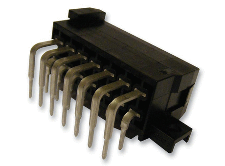 Rectangular Power Connector, Junior Power Timer Series, Solder, Header, 14 Contacts, 5 mm, Pin