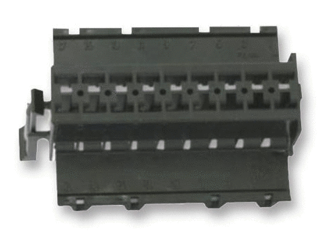 Rectangular Power Connector, Junior Power Timer Series, Through Hole, Header, 18 Contacts, 5 mm