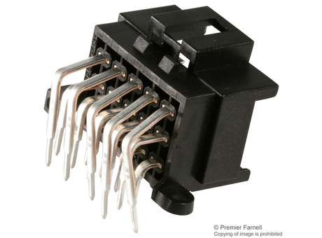 Rectangular Power Connector, Junior Power Timer Series, Through Hole, Header, 6 Contacts, 5 mm, Pin