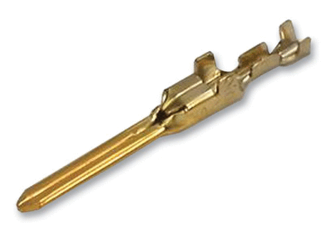 Rectangular Power Contact, Dynamic D-3000 Series, Gold Plated Contacts, Copper Alloy, Pin, Crimp