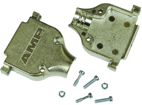 D Sub Backshell, AMPLIMITE Series, DB, 180-¦, Zinc Alloy Body