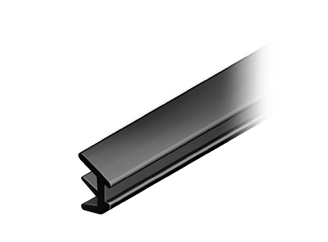 Plug-in Profile Plastic TPE, Slot 8+10