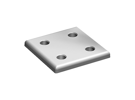 Connection Plate, 4 Bore Holes, Square