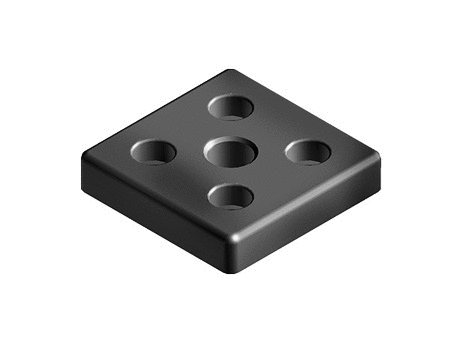 Transport and Base Plate 80 x 80 Die-cast Zinc