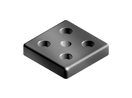 Transport and Base Plate 100 x 100 Die-cast Zinc