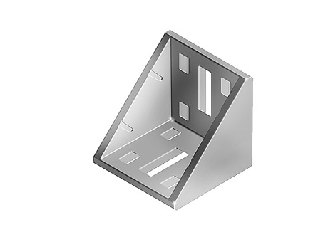 Alu Connection Angle 60 Die-cast Aluminum, Profile 60 and up