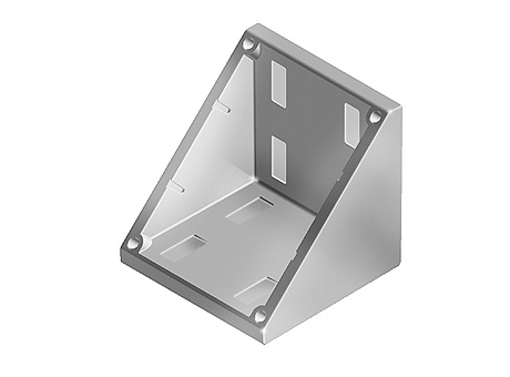 Alu Connection Angle 80 Die-cast Aluminum, Profile 80 and up