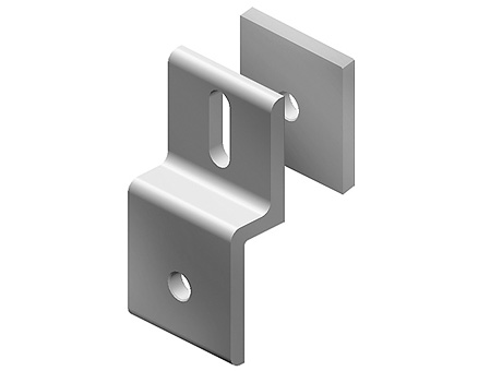 Wire Mesh Panel Holder Aluminum, with Backing Plate