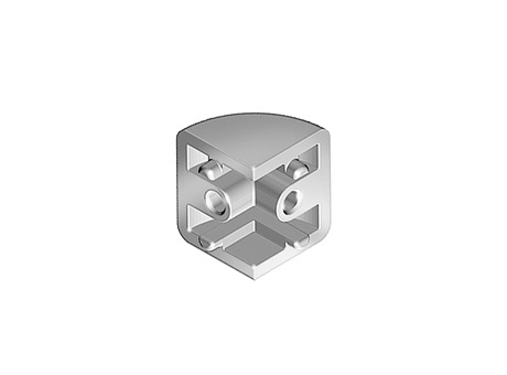 Corner Connector for Glass Panel Clamp, Die-cast Zinc