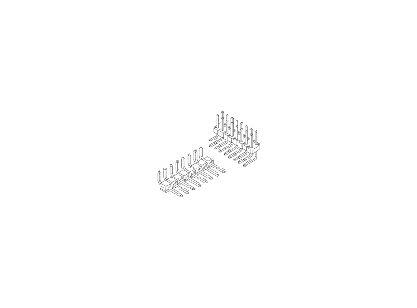 BergStik® Unshrouded Headers Right angle single row