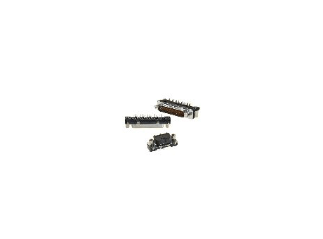 D-Subminiature Delta D Signal 15 way Pin Right Angle Pin in Paste Europe Standard, Insert UNC 4-40 +Metal pegs+ Electrical cont., High Temp. Insulator, Tape and Reel packaging for Gripper or Vaccum nozzle