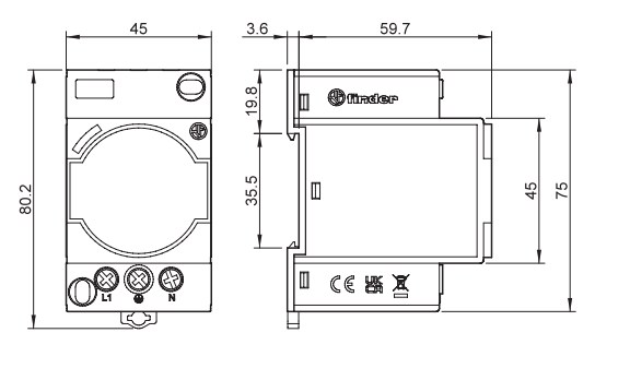 Dimensioned drawing