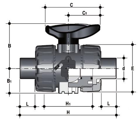 Dimensioned drawing