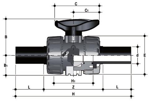 Dimensioned drawing