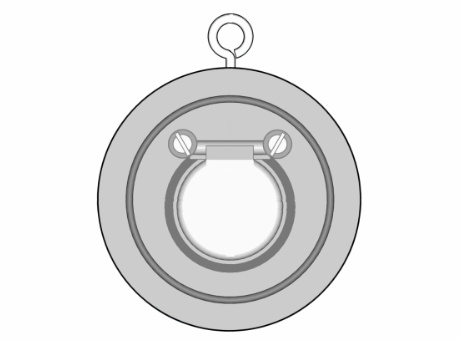 Wafer check valve in PVC-U/EPDM