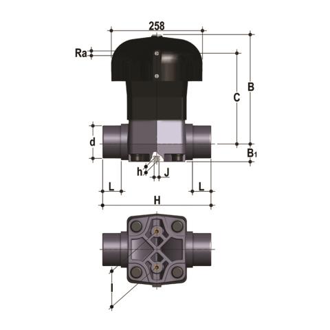 Dimensioned drawing